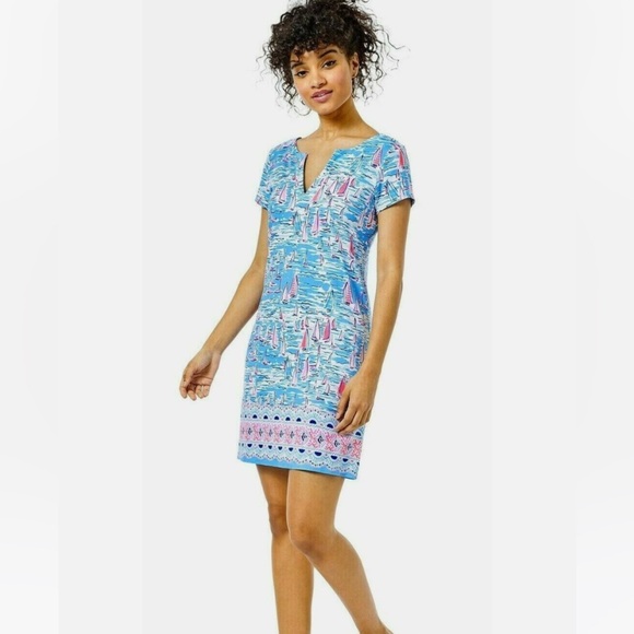 Lilly Pulitzer Sophiletta UPF 50+ Short Sleeve Dress Boatylicious XL - Picture 3 of 13